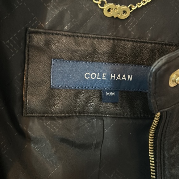 Cole Haan Lamb Skin Leather Jacket - Picture 7 of 9